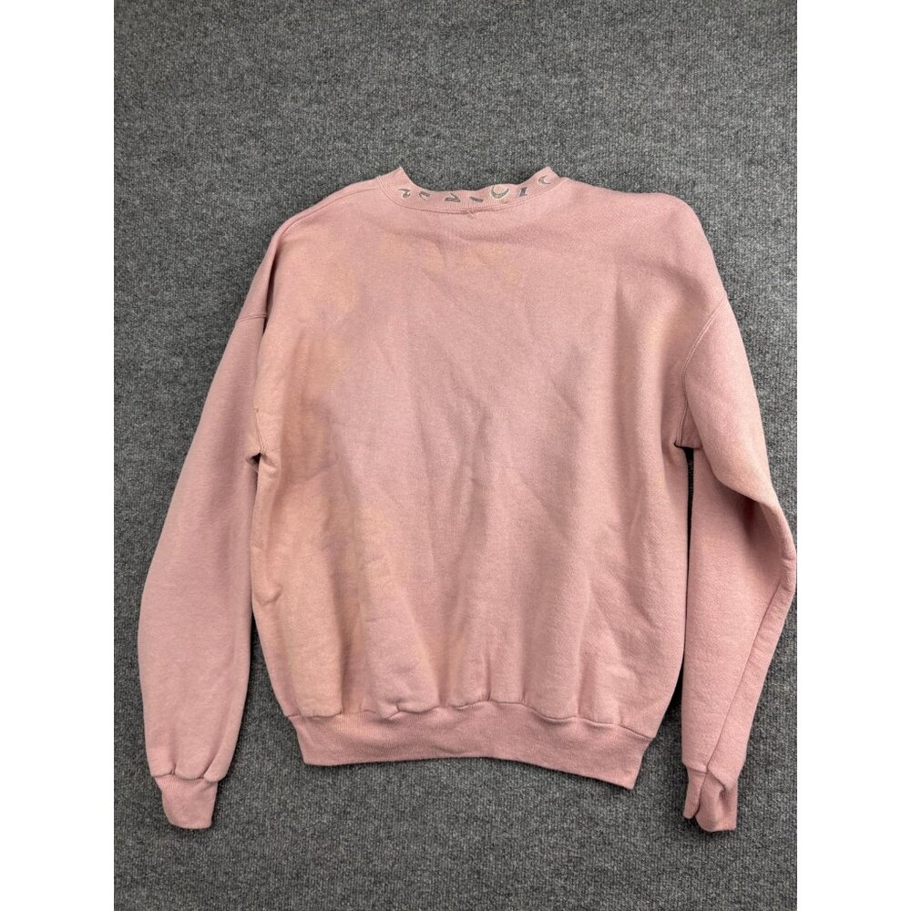 Vintage Native American Graphic Sweatshirt Women's XL‎ Pink Hanes Horse Western - Picture 8 of 10